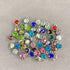 Juland 48 Pieces Crystal Birthstone Charms Handmade Round Beads Pendants with Rings Mixed DIY Jewelry Findings Making Charms for Making Jewelry Ne...