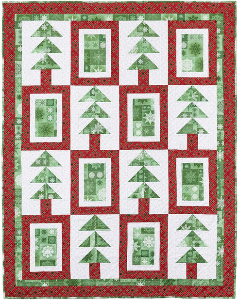 Fabric Cafe Quick Christmas 3-Yard Quilts Pattern - 8 Festive Designs for Lap, Twin, and Queen/King Sizes...
