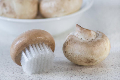 Fox Run Wood Mushroom Brush, Nylon Bristles 2 x 2 x 1.25 inches...