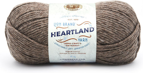 Lion Brand Yarn Heartland Yarn, Worsted-Weight Yarn for Knitting, Crocheting, and Crafting, 1 Pack, Mammoth Cave...