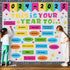 81 Pcs Back to School Bulletin Board Classroom Welcome Bulletin Board Decorations Inspirational Cutouts with White Black Burlap Bulletin Board Bor...