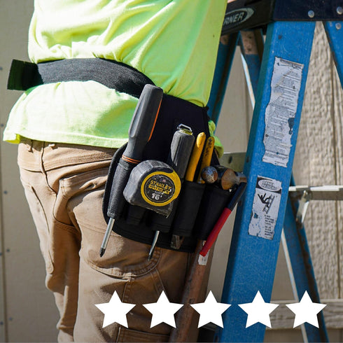 Tool Pouch with Belt Utility Belt for Many Uses Versatile Tool Belt for Electricians Carpenters and Construction Workers Tool Organizer to Conveni...