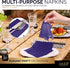 100 Pack Purple Beverage Napkins, Big Party Pack, 2 Ply, Ideal for Wedding, Party, Birthday, Dinner, Lunch, Cocktails. (5” x 5”) by Amcrate...