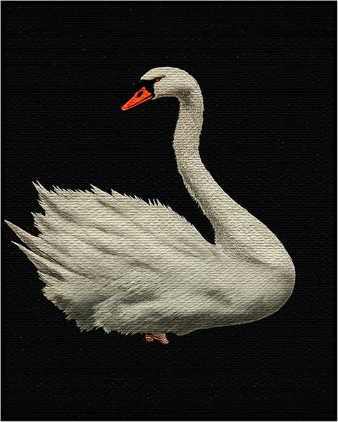 Posterizer 1 pcs-minimalist art-elegant serene scene of a lone swan 1-Art for Animal Lovers Gift for Art Lovers Decorations for Bedroom, Office, L...