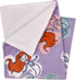 Disney The Little Mermaid Orange, Lavender, Aqua and White Ariel Super Soft Sherpa Baby Blanket...