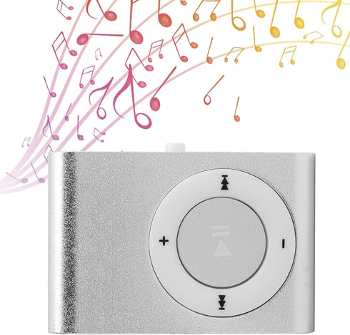 Sport MP3 Players with Clip, Portable Music Player, Screenless MP3 Players, Mini MP3 Player with Earphone and USB Cable(Silver)...