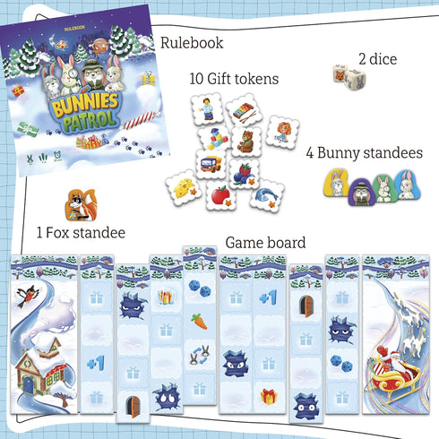 The Bunnies Patrol | Family Board Game | Board Game for Adults and Family | Adventure Board Game | Ages 5+ | for 2 to 4 Players | Average Playtime...