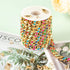 9.8 Feet Colorful Dripping Oil Cuban Chains for Jewelry Making, Gold Plated Aluminum Chain for Necklace Unwelded Twist Curb Chain Roll with Jump R...