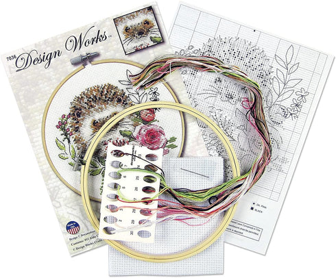 Design Works Crafts Janlynn Counted Cross Stitch Kit, Hedgehog...