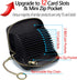 imeetu RFID Credit Card Wallet, Genuine Leather Zipper Card Case Holder with Removable Keychain(Red)...