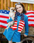 Tarpop 2 Pcs American Flag Patriotic Scarf Chiffon US Flag Scarf Long 4th of July Scarf Flag Shawl Independence Day(Bright Style)...
