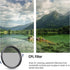 NEEWER 55mm Filter Kit, UV + CPL + ND4 Filters with Storage Bag & Cleaning Cloth, Optical Glass and Aluminum Alloy Slim Frame, Compatible with Can...