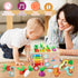Toddlers Montessori Wooden Educational Toys for 1+, 2, 3, 4, 5 Years Old, 10 in 1 Carrot Pulling Baby Toy for Boys,Girls,Kids with Animal Shape So...