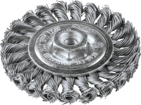 Makita A-98653 4" Knot Twist Wire Wheel, M10 x 1.25...