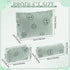 3 Pcs Makeup Bag Corduroy Cosmetic Bag Aesthetic Cute Preppy Makeup Bags for Women Smile Small Makeup Purse Pouch Travel Toiletry Bag Set Makeup O...