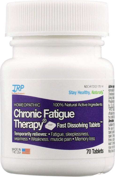 The Relief Products Chronic Fatigue Therapy Fast Dissolving Tablets for Fatigue, Weakness, Tiredness, CFS 70 Ct, 70 Count...