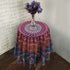 raajsee Round Beach Tapestry Blue Orange Mandala Throw/Boho Hippie Beach Blanket Roundie/Indian Cotton Bohemian Large Round Table Cloth/Yoga Mat M...