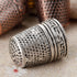 Mtsooning Antique Sewing Thimble, Metal Fingertip Protector, Finger Shield Ring for Quilting Craft Accessories DIY Sewing Tools...
