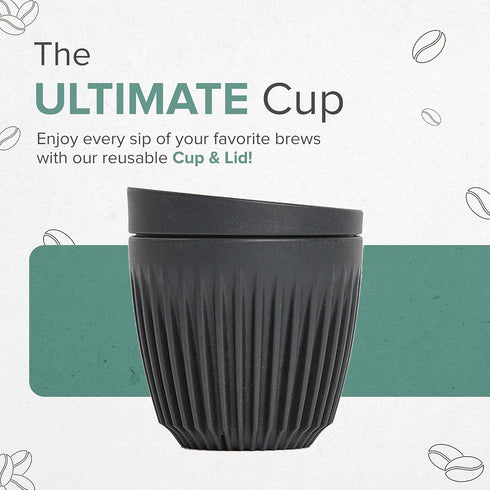 8oz HuskeeCup & Lid - Charcoal...