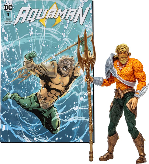 McFarlane Toys DC Direct Page Punchers Aquaman 7in Action Figure with Aquaman Comic...