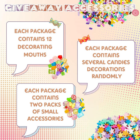 Lineshading 12 Set DIY Phone Case Kit Whipped Cream Glue Kit Include 12 Pcs Simulation Cream Glue 15ml with Nozzle 2 Pack Candy Theme Decorations ...