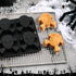 Skull Cake Mold, Halloween Skull Cake Pans, 6 Cavity Silicone Skull Baking Molds for Muffin, Cakelet, Jello, Pudding, Handmade Soap, Gelatin, Blac...