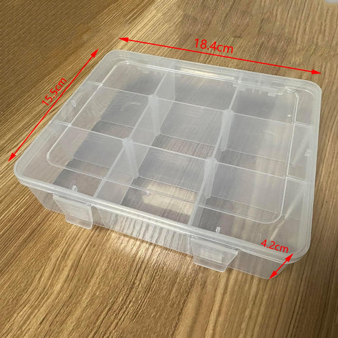 9 Grid Plastic Storage Box Colorful Mini Storage Compartment Box Desktop Home Miscellaneous Jewelry Items Can Hold Crafts Earrings Pins Screws Nai...