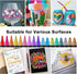 24 Colors Acrylic Paint Pens, Dual Tip Pens With Medium Tip and Brush Tip for Rock Painting, Ceramic, Wood, Plastic, Calligraphy, Scrapbooking, Br...