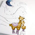 JumpOff Jo - Fitted Mini Crib Sheet for Portable Crib, Playard, and Playpen Mattresses and Mats, Soft 100% Cotton, 24 in. x 38 in. - Llama and Mam...