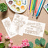 20 Flower Stencils for Painting Wildflower Reusable Stencil Large Floral Bouquet Template Paint Stencils for Painting on Wood Burning Wall Home Si...