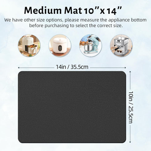 LOPNUR Appliance Sliders for Kitchen Appliances, Cut to Fit, 360° Rotating Appliance Mover Kitchen Appliance Slider, Coffee Mat Heat Resistant for...