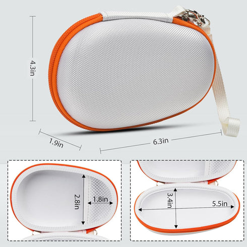 Travel Case Replacement Compatible with JBL Clip 5/ Clip 4 Bluetooth Speaker, Ultra-Portable Speakers Protective Storage Bag Fits for Charger & US...