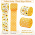 AnyDesign Daisy Dots Wired Edge Ribbon Yellow White Craft Ribbon Spring Summer Flower Fabric Ribbon for Wreath Bow Making DIY Crafts Wrapping Part...