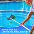 Swimming Pool Leaf Skimmer Net, Reinforced Frame Deep Rake Pool Cleaning Net without Pole, Larger Capacity Fine Pool Nets for Cleaning, Easy Scoop...