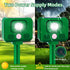 Ultrasonic Animal Repellent Outdoor Deer Repellent Devices Sonic Cat Repellent with Motion Sensor & Strobe Light, Skunk Rabbit Raccoon Repellent S...