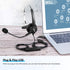 AGPTEK® Hands-Free Call Center Noise Cancelling Corded Monaural Headset USB Headset with Microphone for PC Headphone with Mic Mircrophone - Cord w...