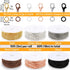 Jishi 60ft Jewelry Necklace Chains 2mm Jewelry Chain Links for Making Bracelets Earrings DIY Craft Supplies Findings, 6-Colors Gold Silver Copper ...