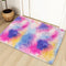 2x3 ft Small Throw Rugs Furry, Non Slip Mini Area Rug, Fluffy Tie-Dyed Rainbow Carpet,for Bedroom Door Entryway Indoor Inside Front Entrance Dog M...
