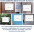 Clever Clean Non-Magnetic Dry Erase Calendar for Fridge, Reusable Calendar with 6 Dry Erase Markers, Whiteboard Calendar Sticks to Any Smooth Surf...