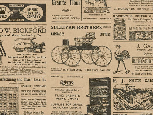 Antique Newsprint Kraft Tissue Paper - 20in. x 30in. (12 Sheets)...