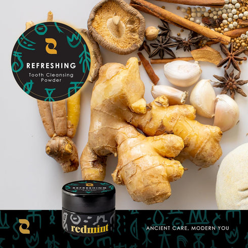 Herbal Refreshing Tooth Cleansing Powder | Rediscover Oral Health with The Natural Goodness of Ginger | 15 ml...