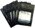 HANSER | Smell Proof Odorless Mylar Resealable Foil Pouch Bags with clear Window | Stand up bottom | Airtight | matte black | 100 Pieces | 3x4 inc...