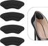Heel Pads for Shoes That are Too Big - 4 Pairs Foamed Cotton Heel Cushions for Pain Relief & Tighter Fit - Heel Grips for Men Women's Shoes (Black...