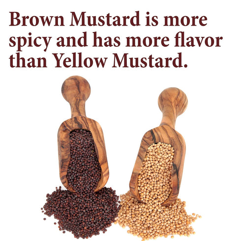 The Spice Way Brown Mustard Seeds - whole seeds, 8 oz...