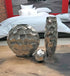 Modern Day Accents 3618 Facetado Silver Sphere, Filler Balls, Home Office, Room Decor, Desk, Tabletop, Modern Home Decor, Centerpiece, Decorative ...