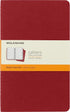 Moleskine Cahier Journal, Soft Cover, Large (5" x 8.25") Ruled/Lined, Cranberry Red, 80 Pages (Set of 3)...
