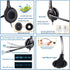 VoiceJoy Monaural Headset with Noise Cancelling Microphone with QD (Quick Disconnect),Compatible and Plantronics QD Quick Disconnect Connector...
