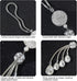 Bling Car Accessories for Women and Man,Cute Decor Women,Lucky Crystal Sun Catcher Ornament,Rear View Mirror Ball Charm (30 mm Clear) (White)...