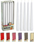 BOLSIUS Unscented 10 Inch Dinner Candles, 10 Pack - 8 Hour European Quality Smokeless Dripless Taper Candles for Home Décor...
