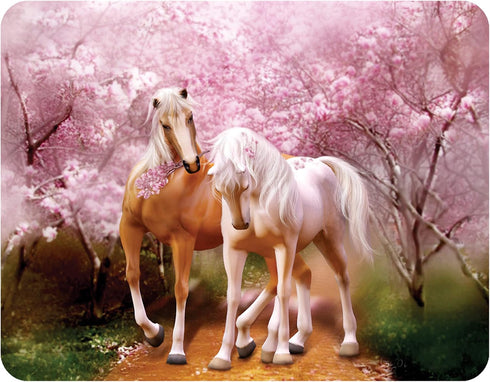 Magnet - Spring Love from Deluxebase. Lenticular 3D Horse Fridge Magnet. Magnetic Decor for Kids and Adults with Artwork Licensed from Renowned Ar...